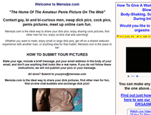 Tablet Screenshot of mensize.com
